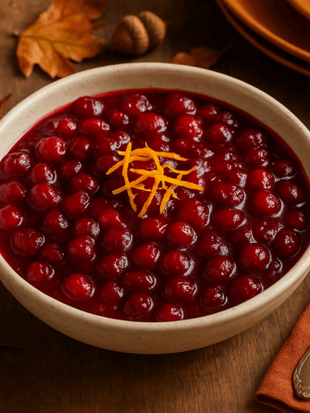 Cranberry Sauce with Orange Zest