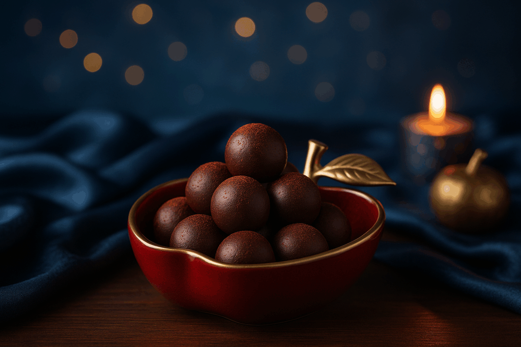 Dark Chocolate & Apple Ganache Truffles