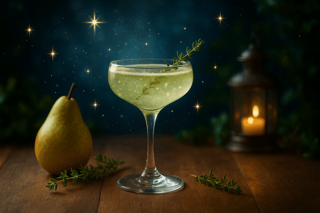 Pear & Thyme Gin Fizz