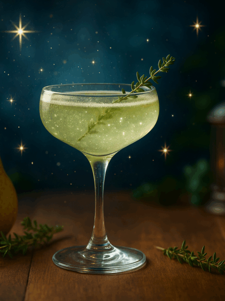 Pear & Thyme Gin Fizz
