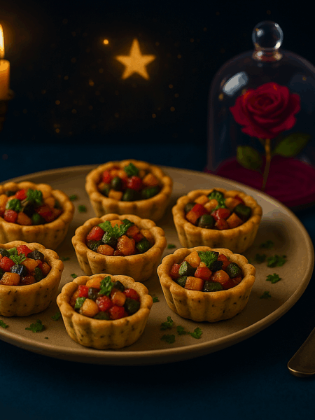 Mini Ratatouille Tartlets with Herb Pastry