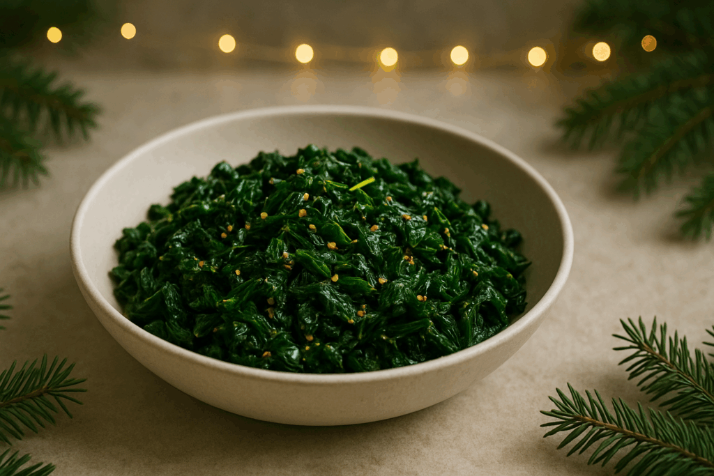 Shredded Cavolo Nero with Garlic, Lemon & Chilli Oil