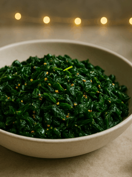 Shredded Cavolo Nero with Garlic, Lemon & Chilli Oil