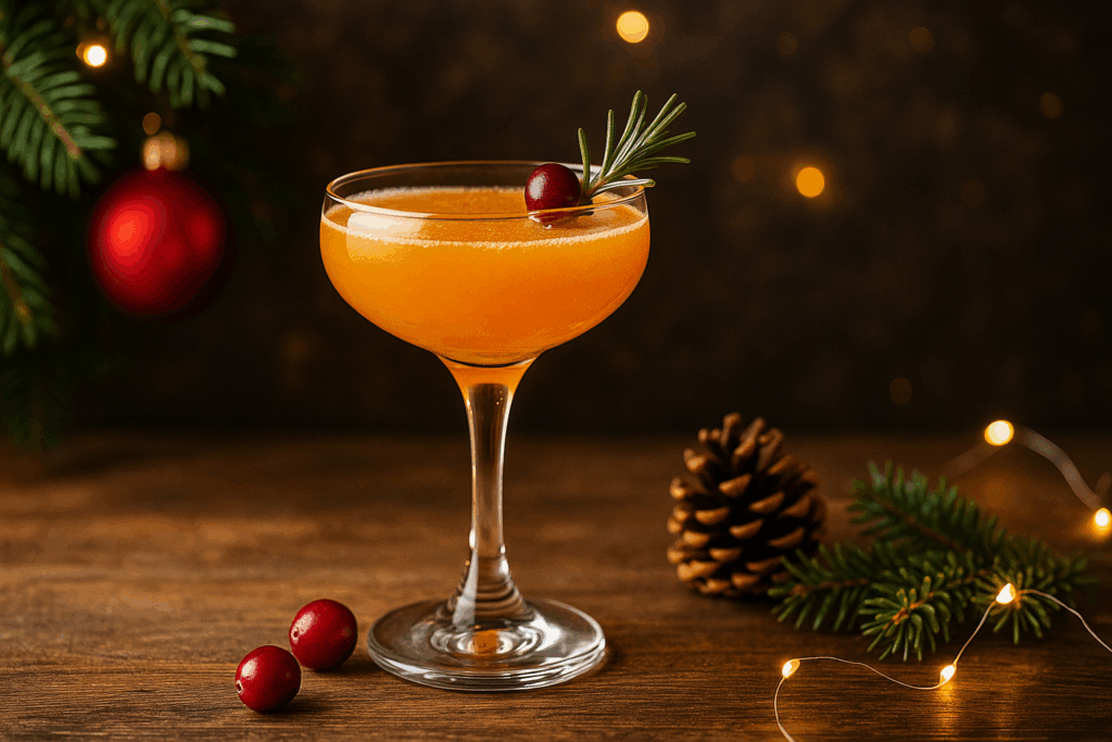 Winter Citrus & Rosemary Fizz