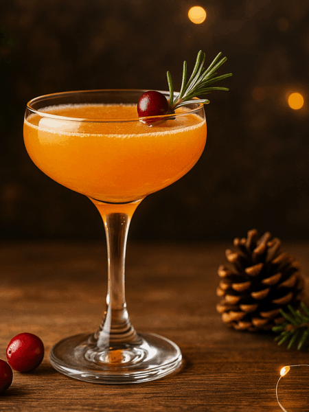 Winter Citrus & Rosemary Fizz