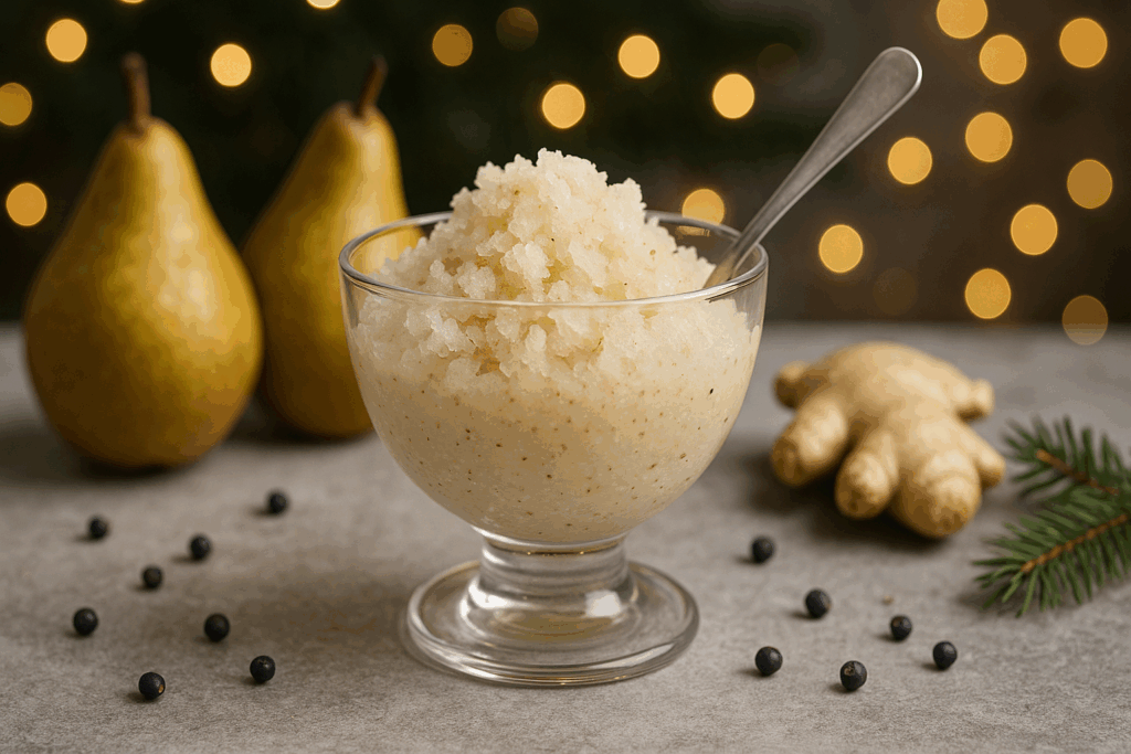 Pear, Ginger & Juniper Granita
