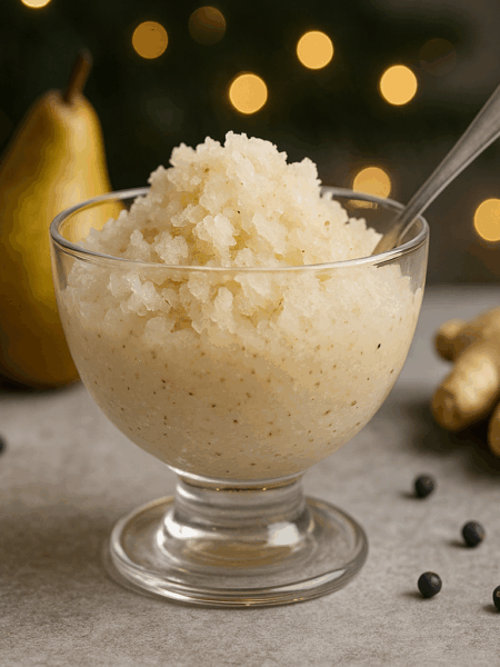 Pear, Ginger & Juniper Granita