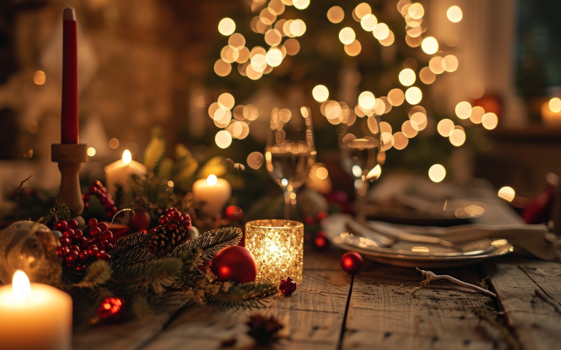 Festive Dinner Table