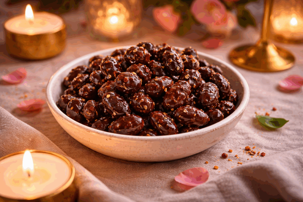 Dark Chocolate & Chilli Roasted Almonds