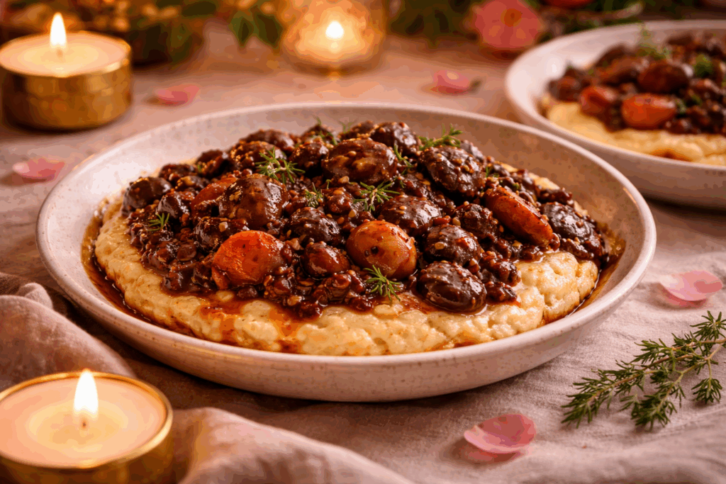 Wild Mushroom & Lentil Bourguignon